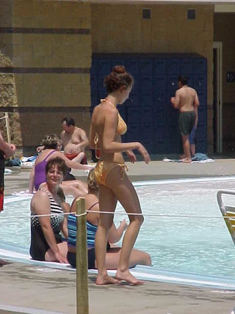 Pool side at the Aquatic Center