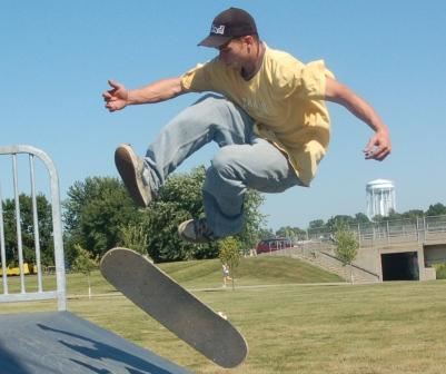 Skater at the skate park