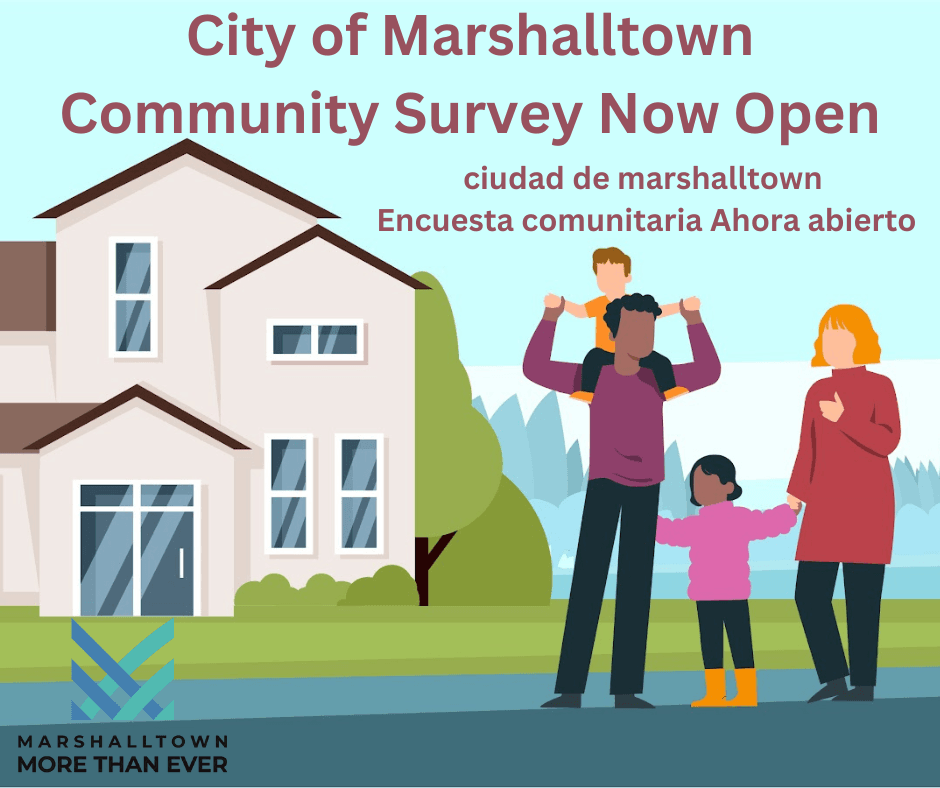 Community Survey image with house & family
