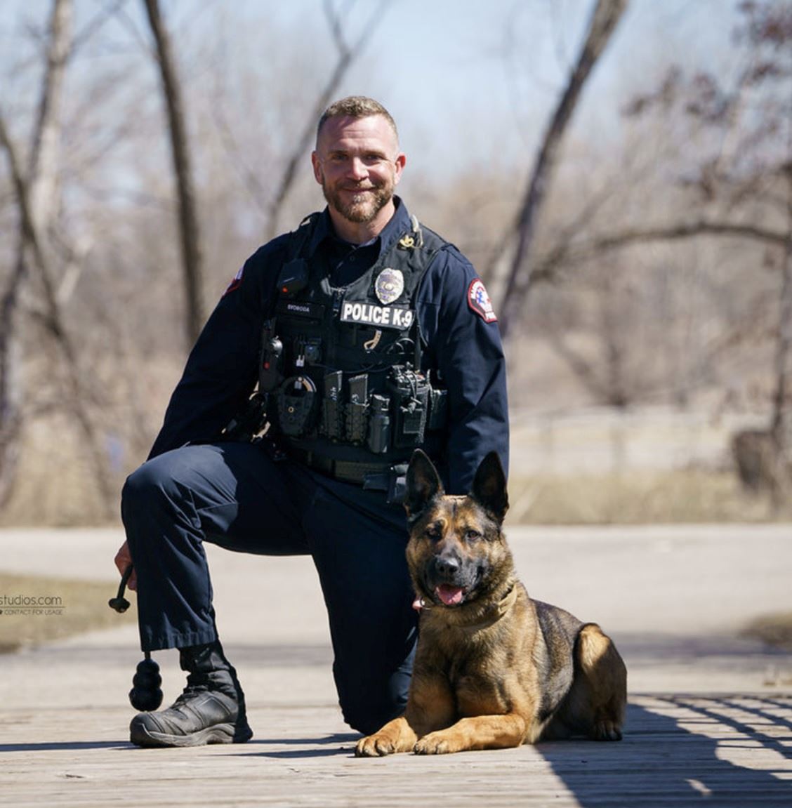Officer Nick Svoboda and Atlas
