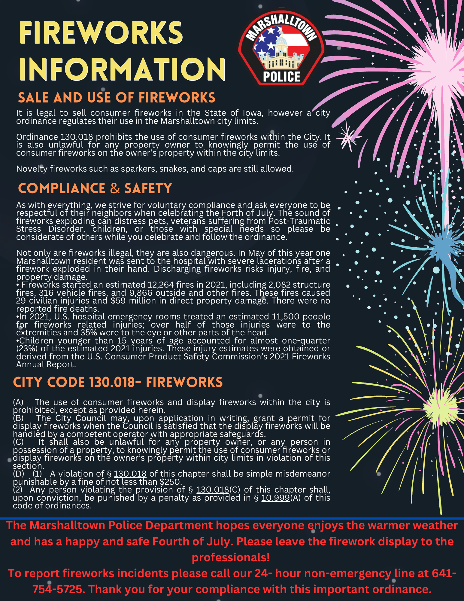 Fireworks MPD 2023 Graphic