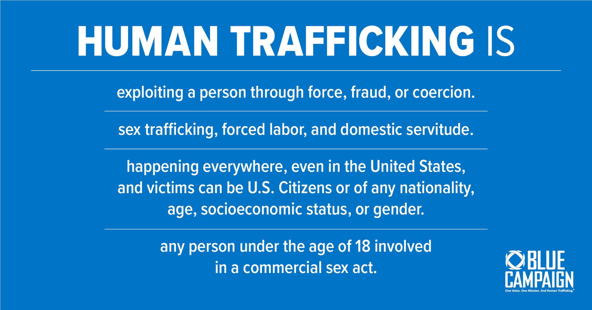 Human Trafficking Is