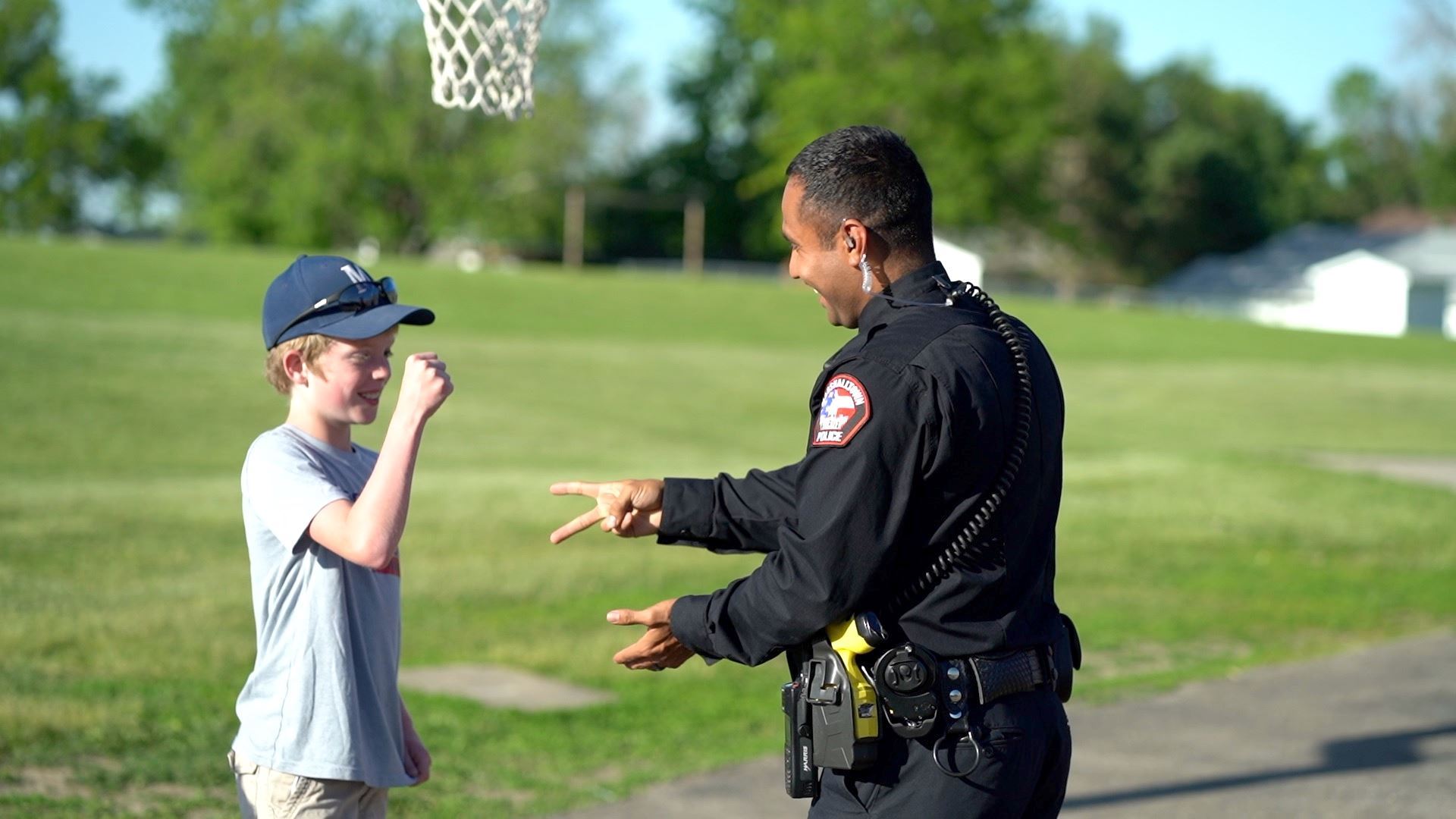 Officer at playground