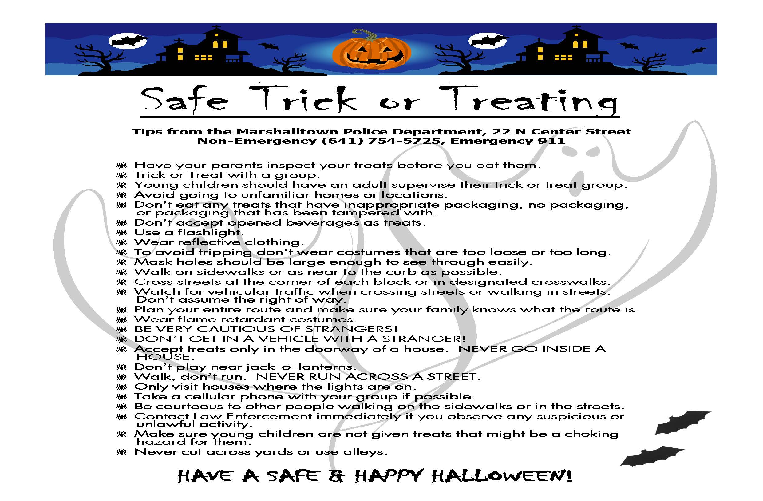 Safe Trick or Treating